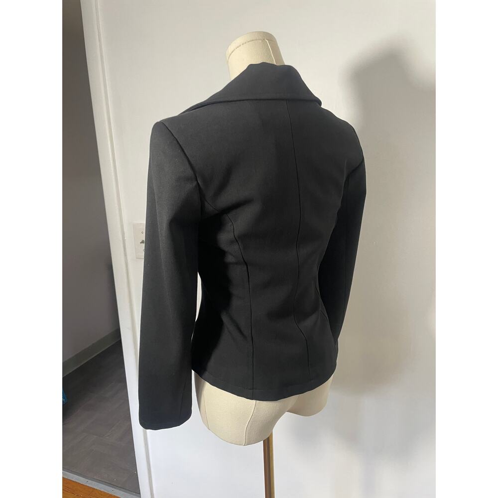 Vintage 90s Y2K Little Black trendy jacket SMALL - Picture 5 of 6